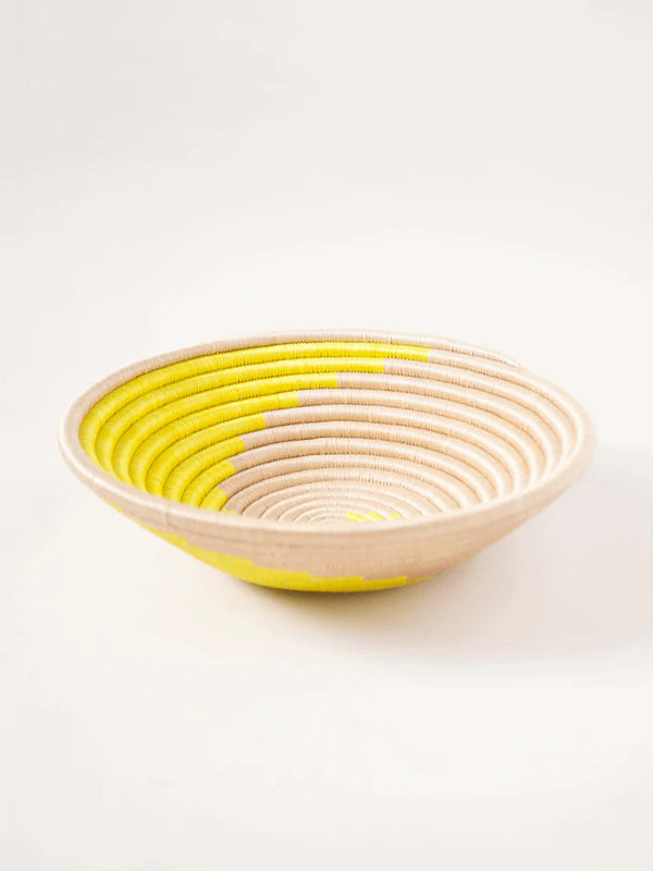 Citron Swirl Round Basket / Plateau