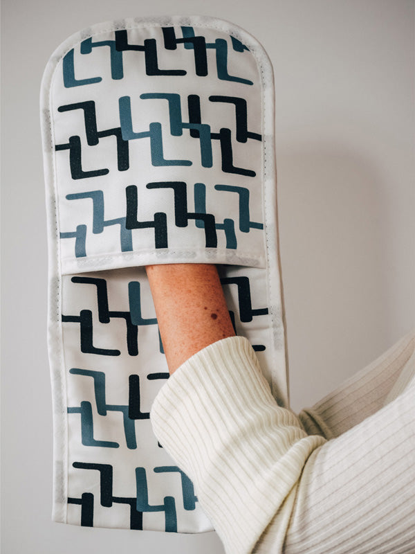 Adire Blue Printed Oven Gloves