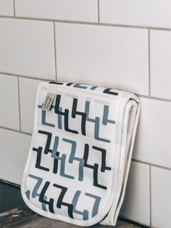 Adire Blue Printed Oven Gloves