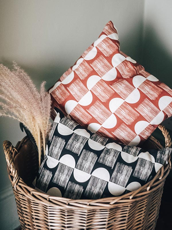 affordable printed linen cushion covers