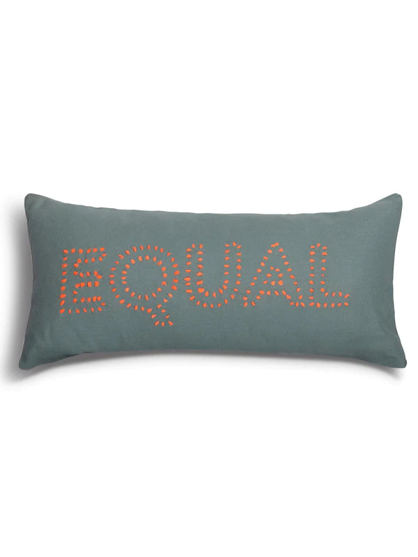 refugee made rectangle cushion