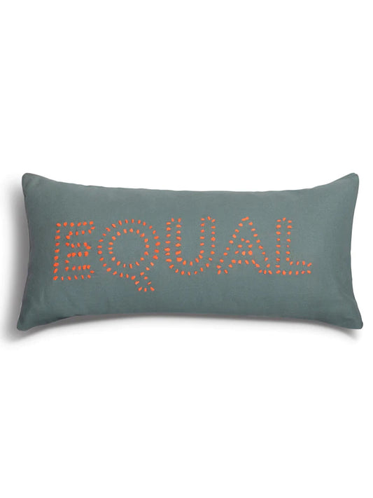 refugee made rectangle cushion