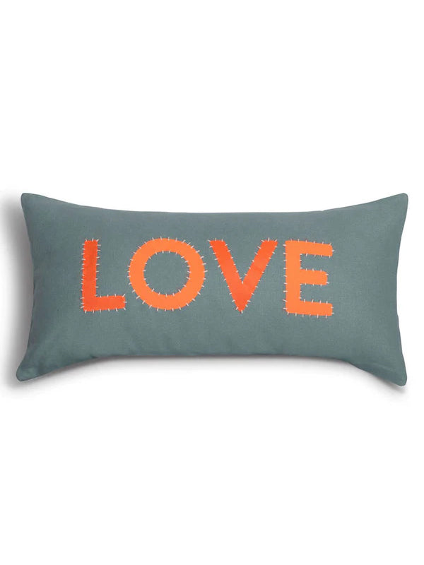 upcycled love cushion