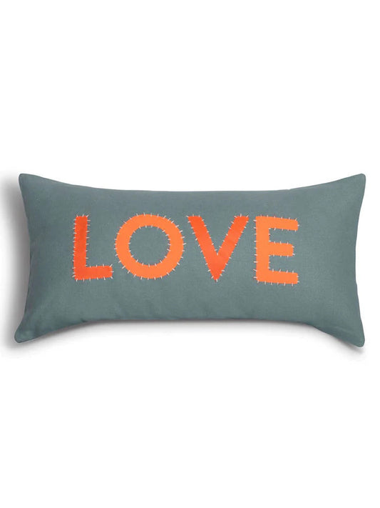 upcycled love cushion