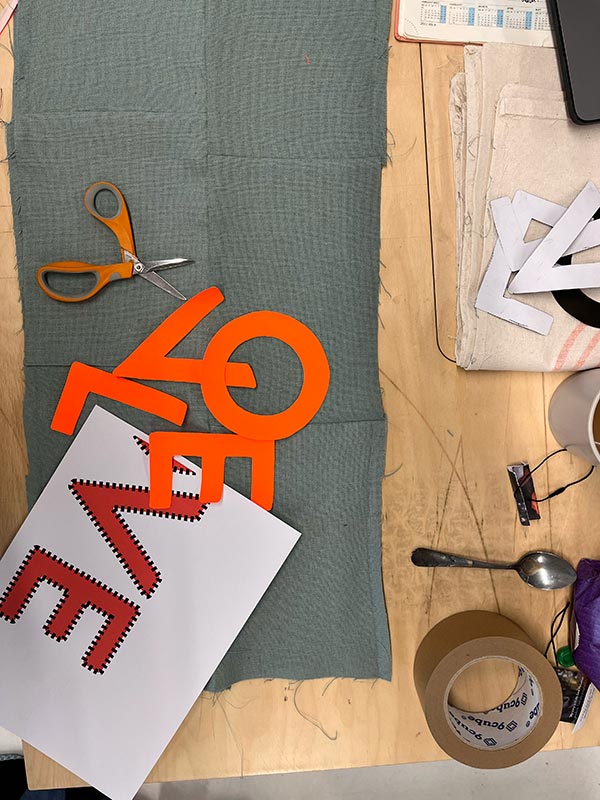 love cushion upcycled life jacket