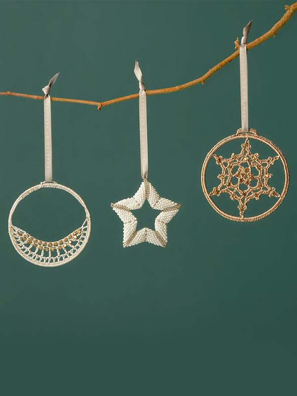 Silver Moon Ornament