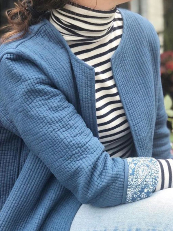 Indigo Quilted Jacket