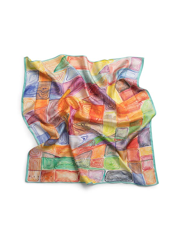 Amaze Bold Abstract Silk Scarf