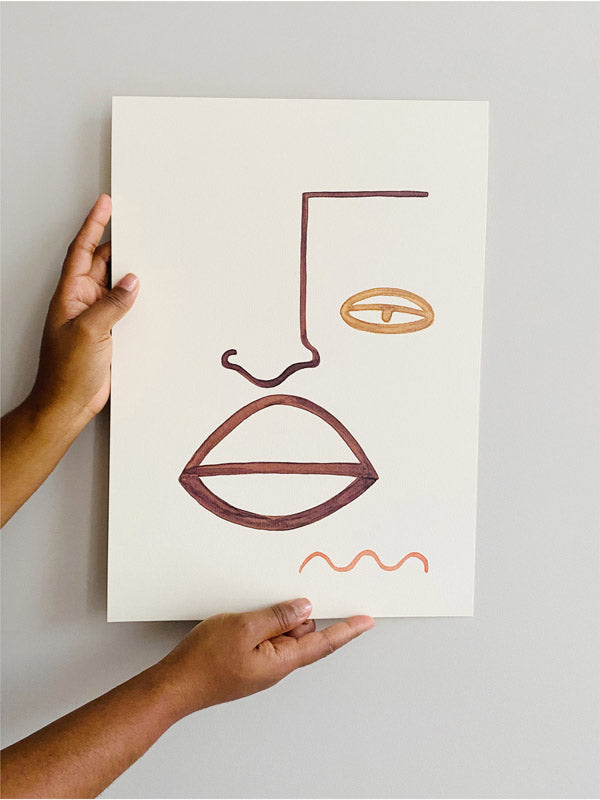 Resting Face Art Print