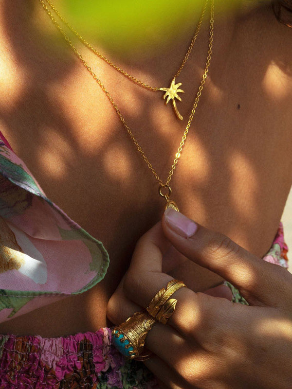 Gold Feather Ring