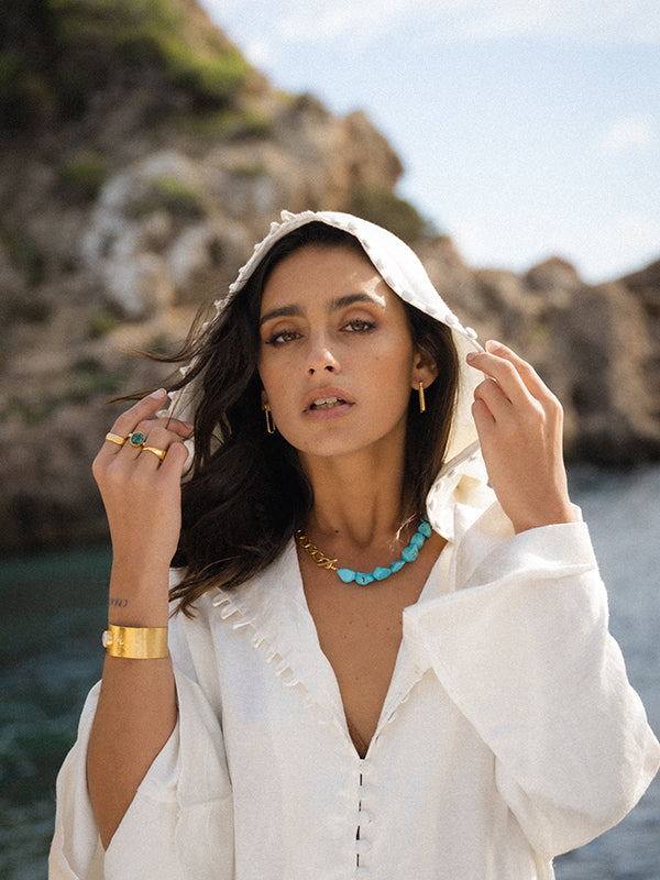 Harper Turquoise Chain Boyfriend Necklace