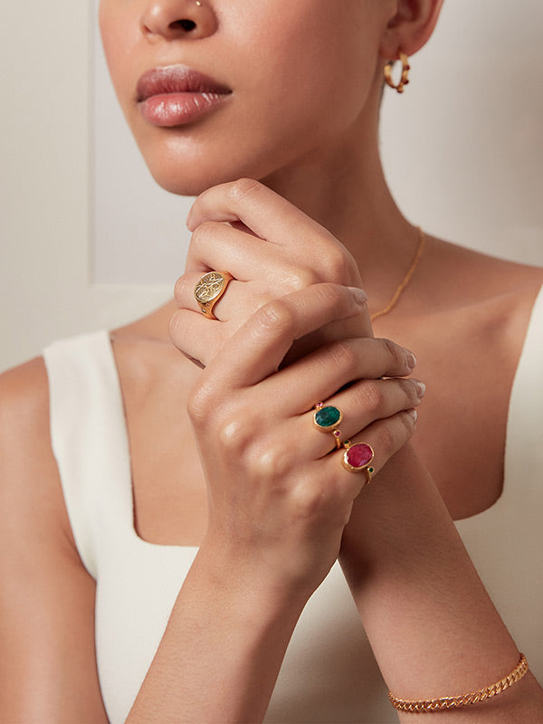 Lucia Ruby Cocktail Ring