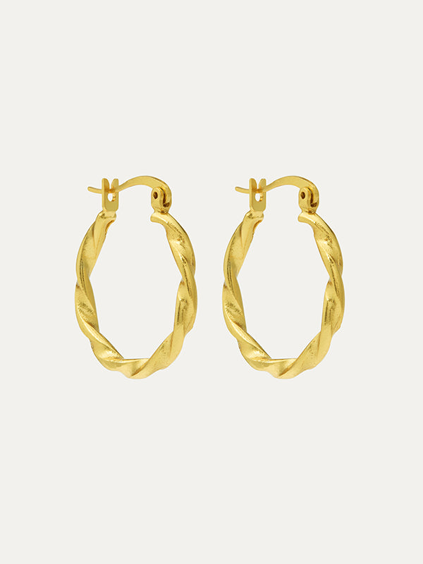 Sabina Twist Hoop Earrings