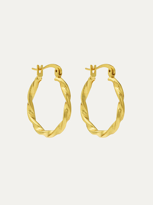Sabina Twist Hoop Earrings