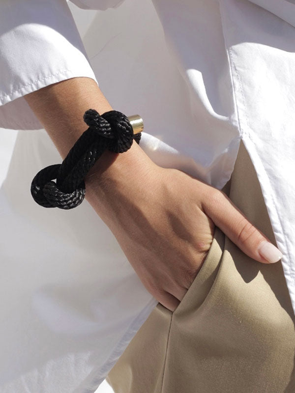 Sacred Knot Bracelet - Black