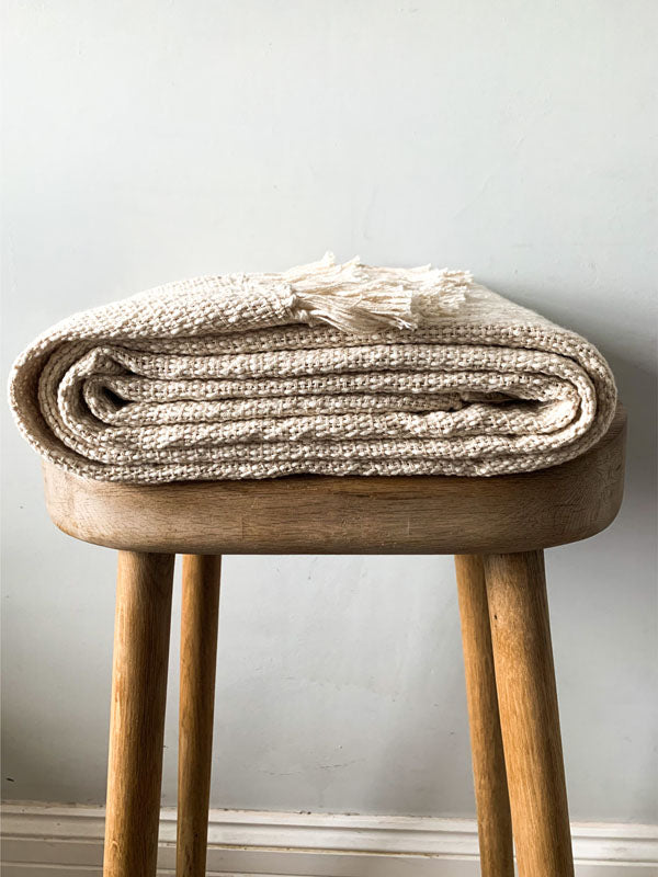 Textured Cotton Throw