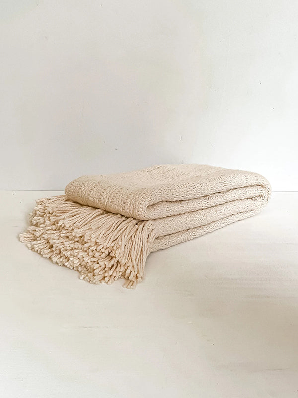 Textured Cotton Throw