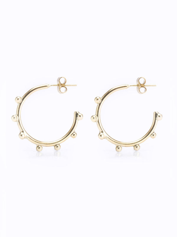 Large Harson Brass Hoops