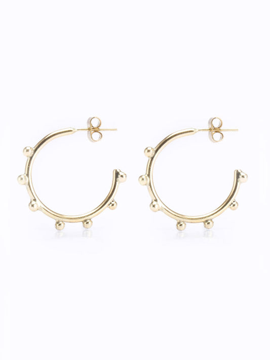 Large Harson Brass Hoops