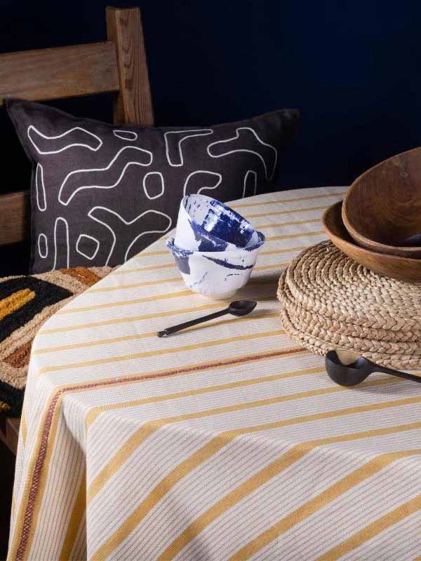 Jirrapa Honey Striped Tablecloth