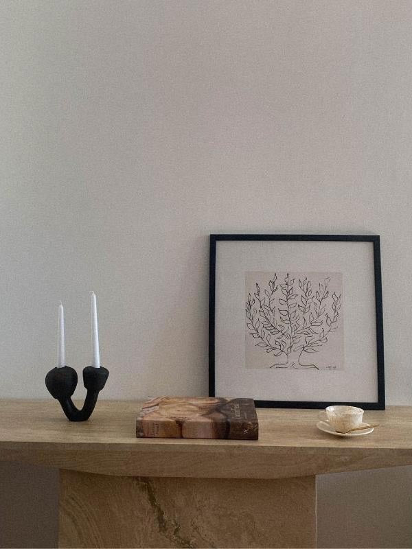 Ceramic Double Candle Holder - Keba