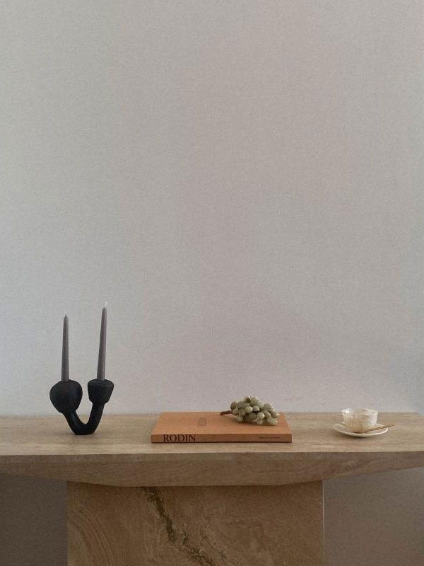Ceramic Double Candle Holder - Keba