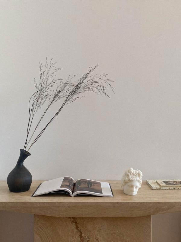 Black Ceramic Vase - Celestine Nta (medium)