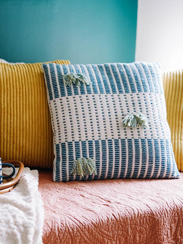 Salento Indigo Cushion Cover