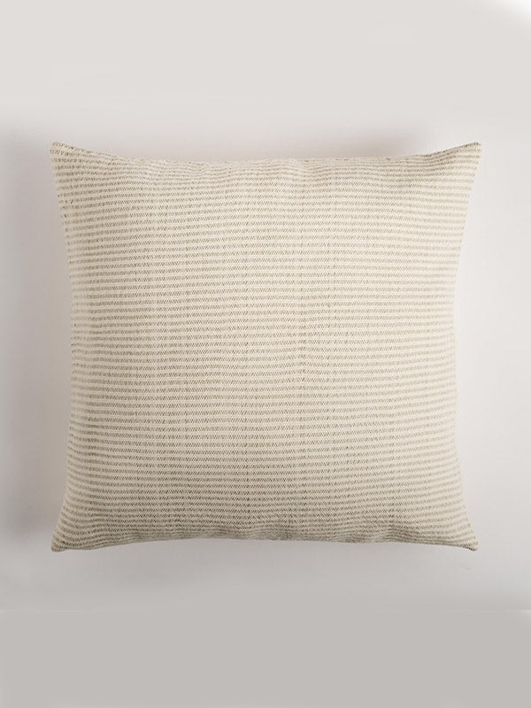 sage green organic cotton large cushion