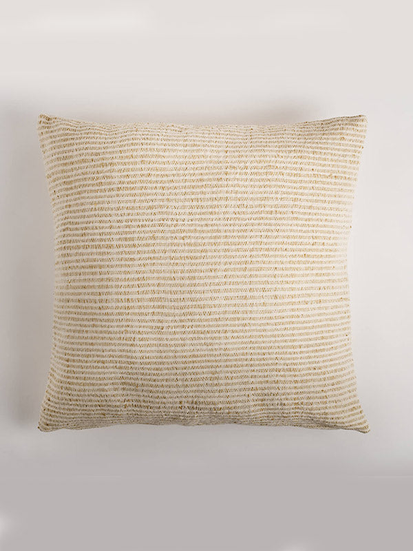 green textured large square cushion
