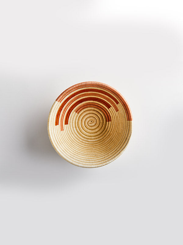 Boyaca Fruit Bowl, Burgundy & Salmon Pink