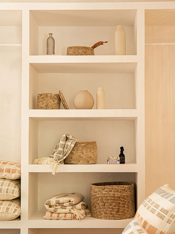 Morenas Natural Lidded Storage Basket