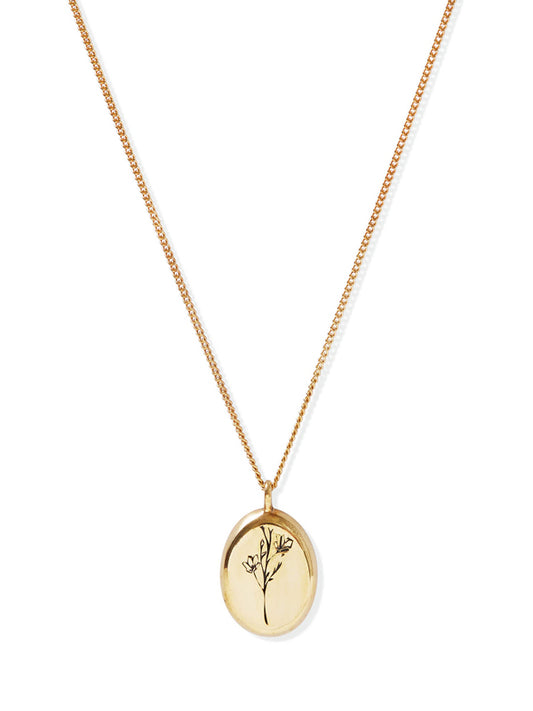 Botanical Gold Pendant Necklace