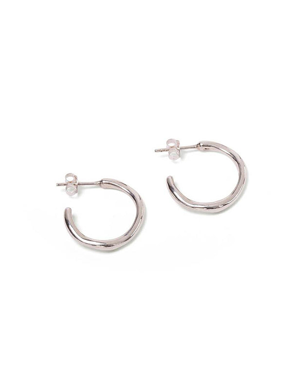 Silver Wobble Hoops