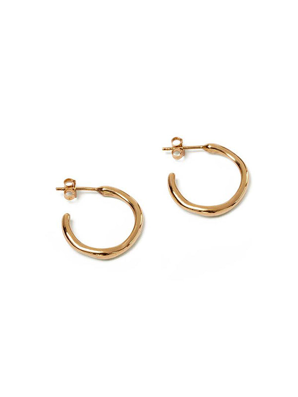 Gold Wobble Hoops