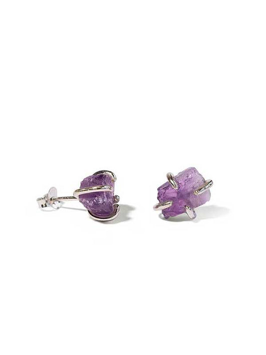 Amethyst Stud Earrings