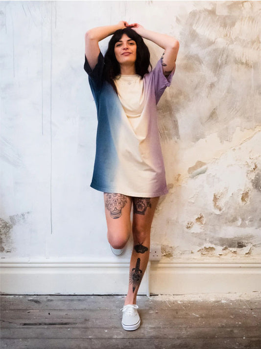 Organic Dip Dye T-Shirt Dress