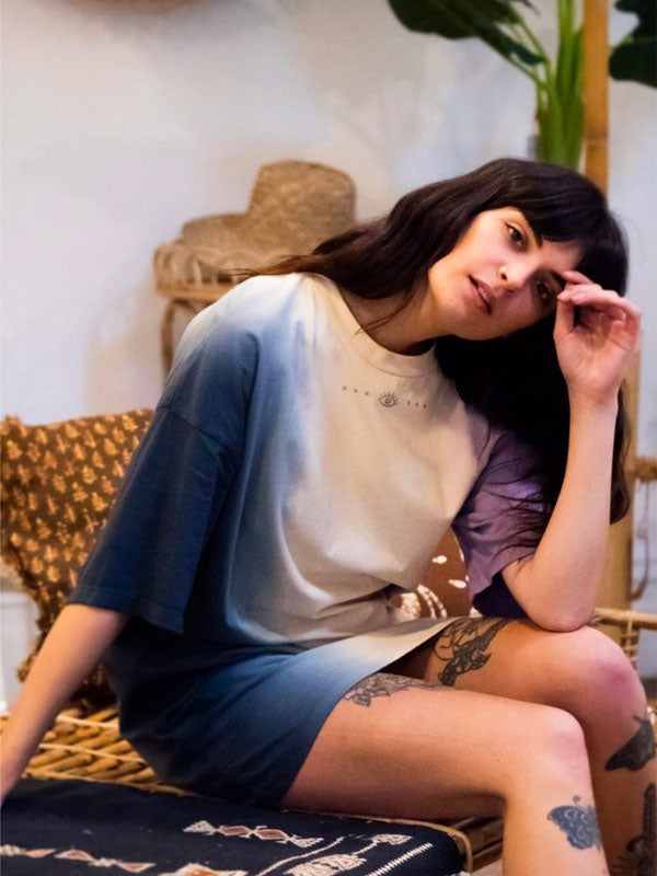 Organic Dip Dye T-Shirt Dress