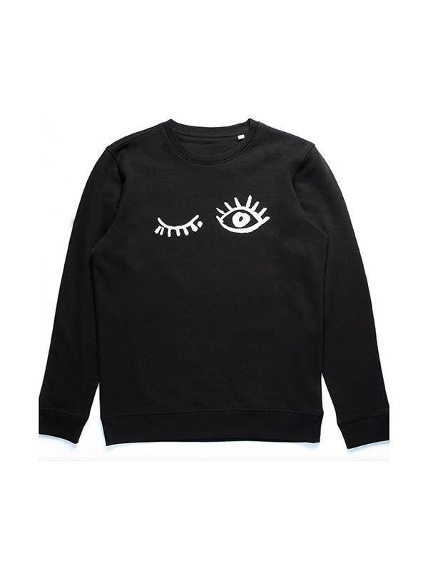 Wink Organic Cotton Black Sweatshirt