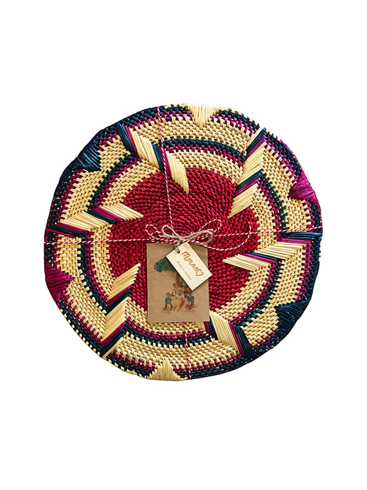 Pink & Blue Star Woven Placemats (set of 4)