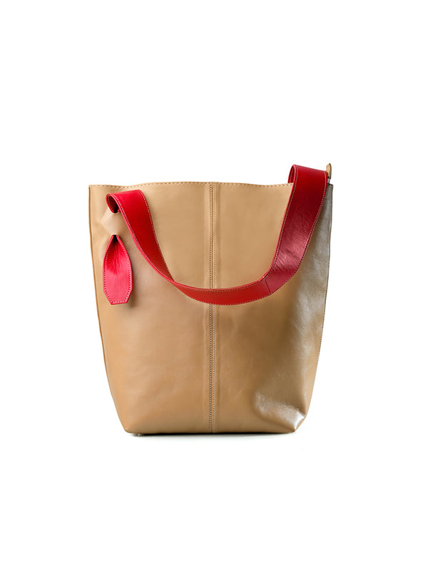 Viola Leather Tote Bag