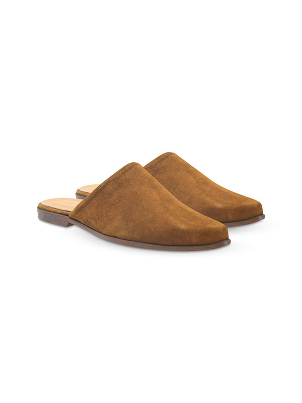Hannah Brown Suede Slide