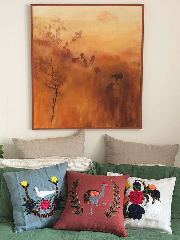 refugee-made cushions