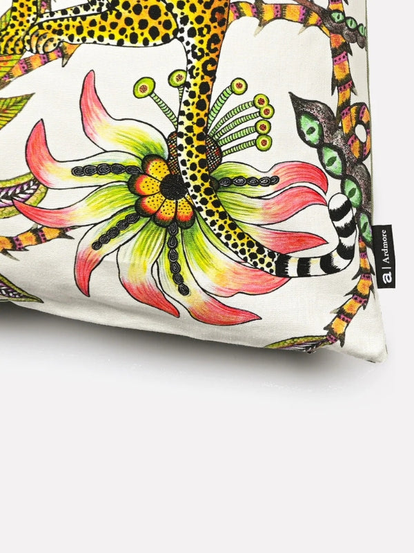 Lovebird Leopards Tanzanite Cushion Cover