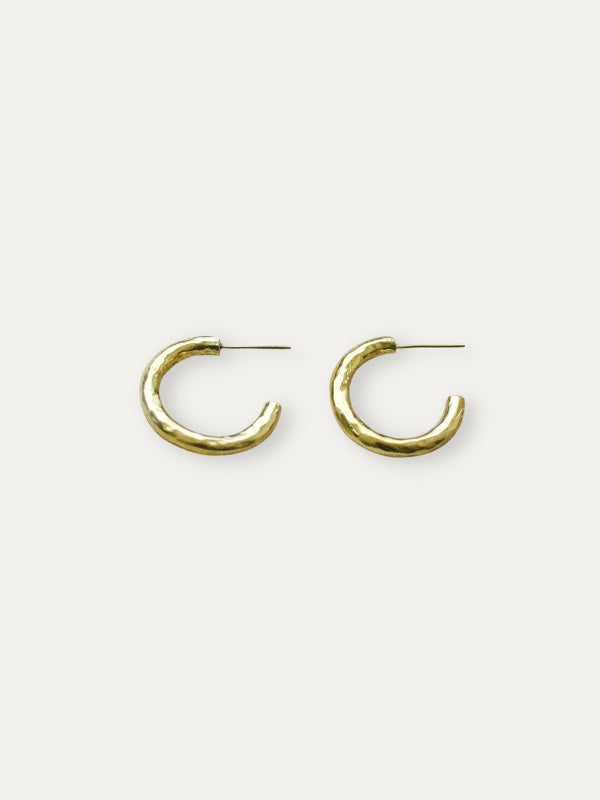 Hammered Midi Hoops