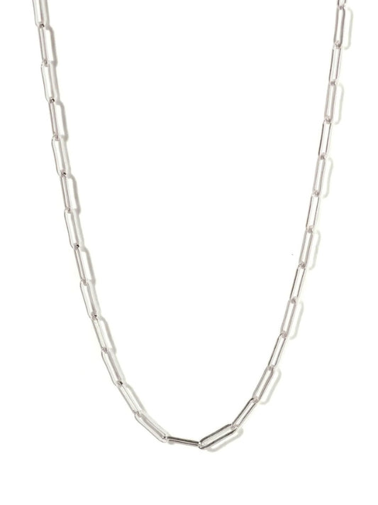 Silver Paperclip Chain Necklace
