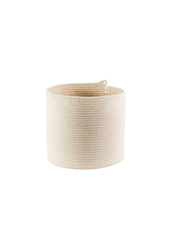 Cream Cylinder Basket