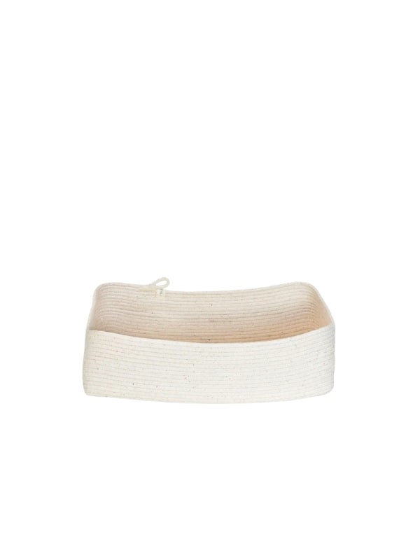 Cream Rectangle Basket