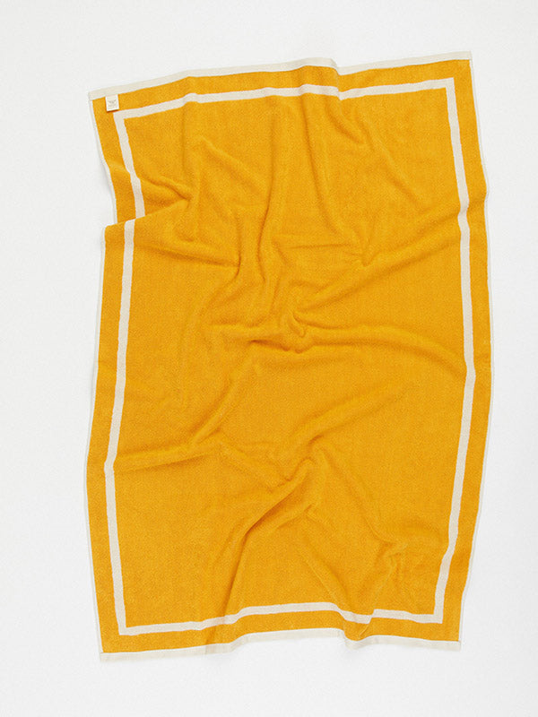 THE CLASSIC Towel - Ecru & Yellow