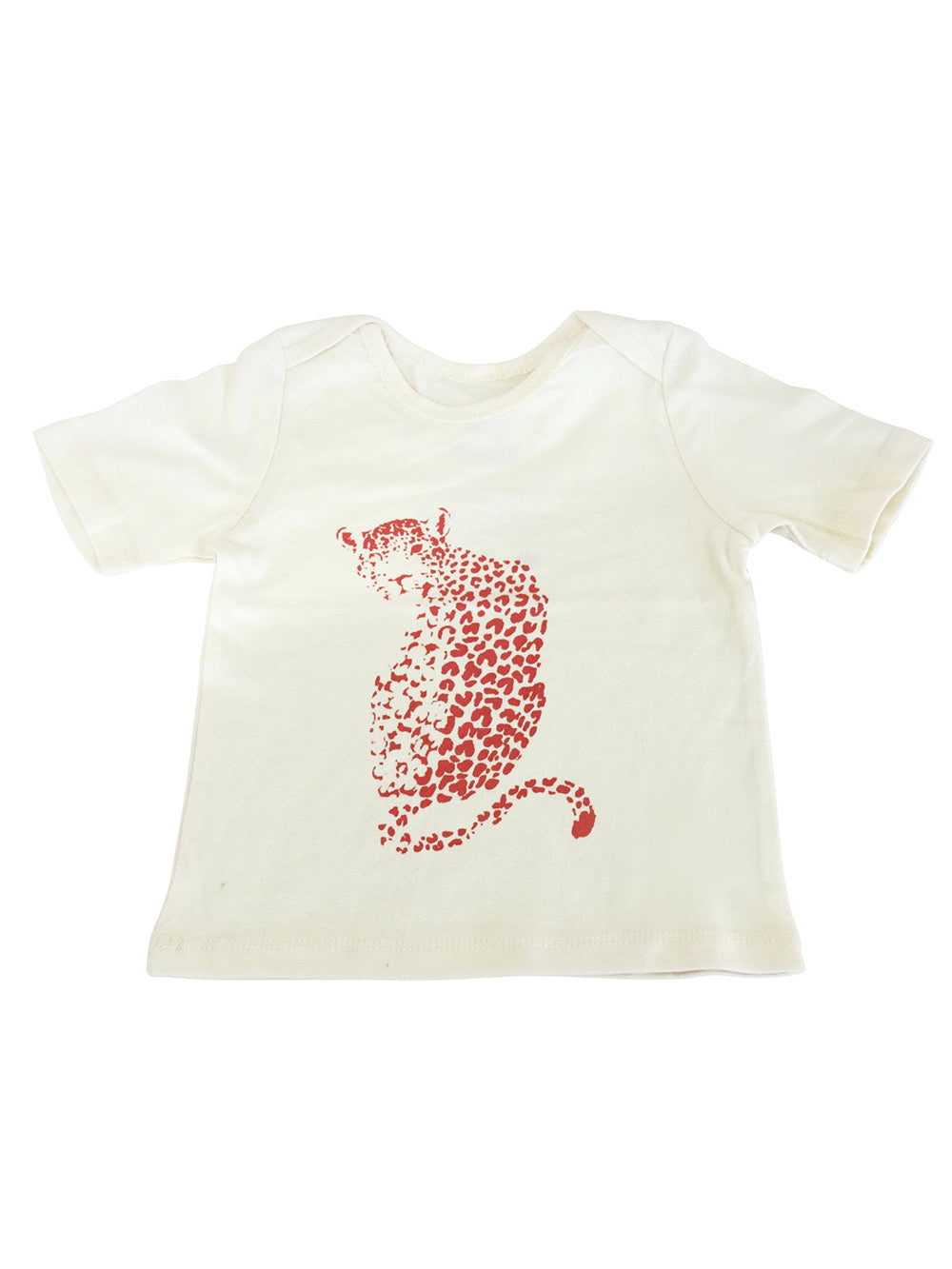 Orange Cheetah & Cream Organic Baby's T-Shirt